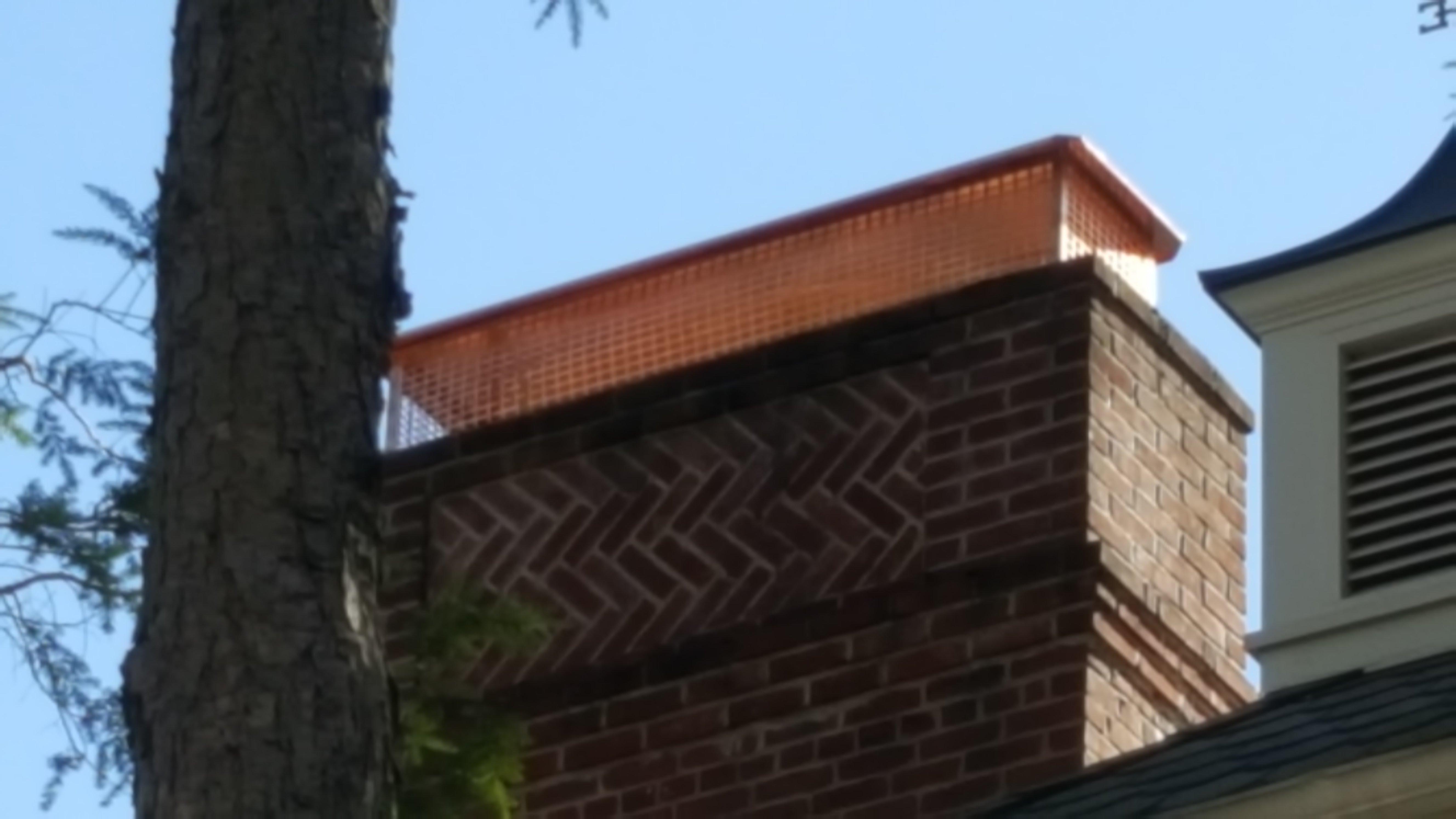 New stainless steel chimney cap installed in Uniondale, NY