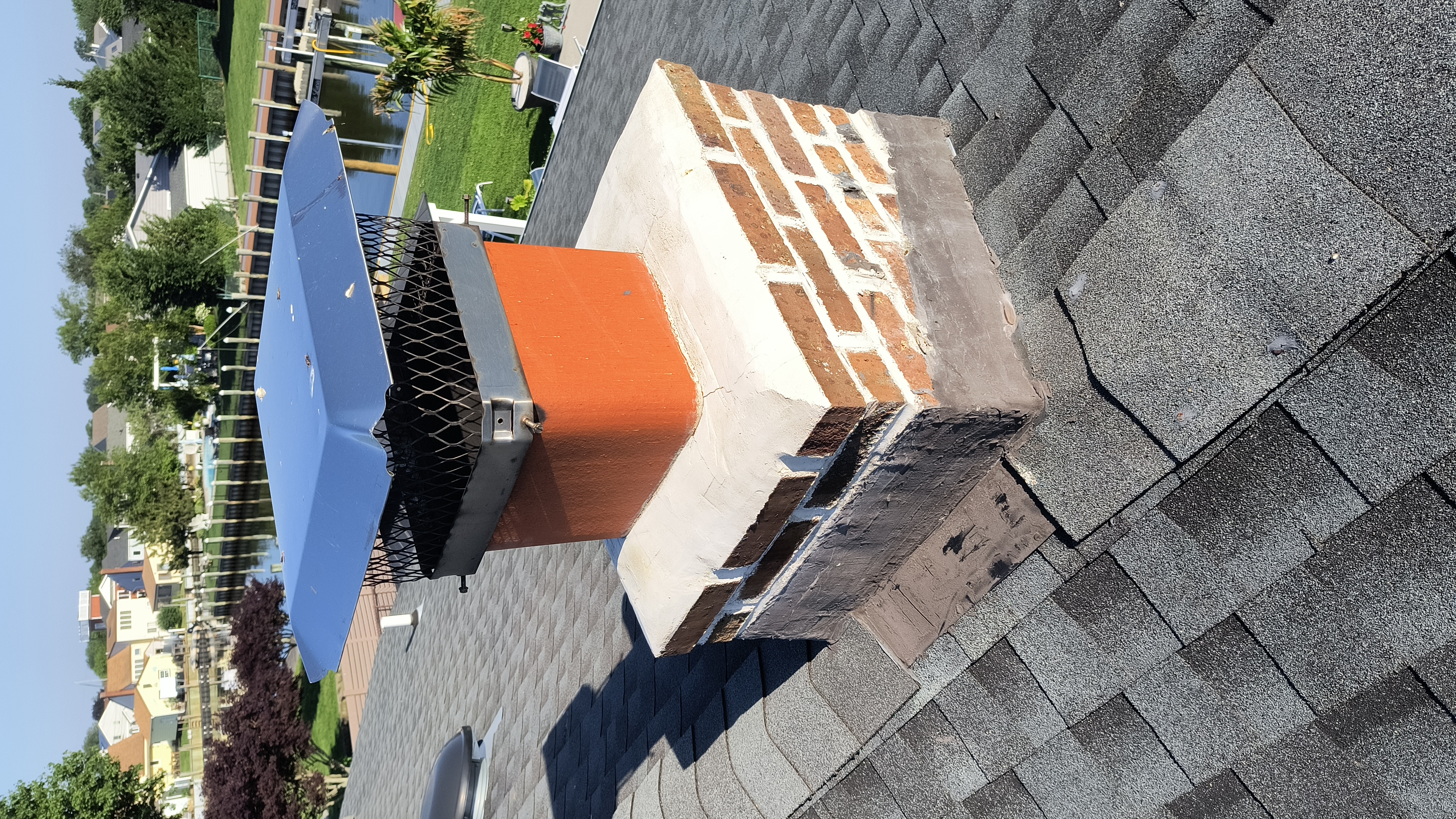 Full chimney masonry rebuild and restoration in Uniondale, NY