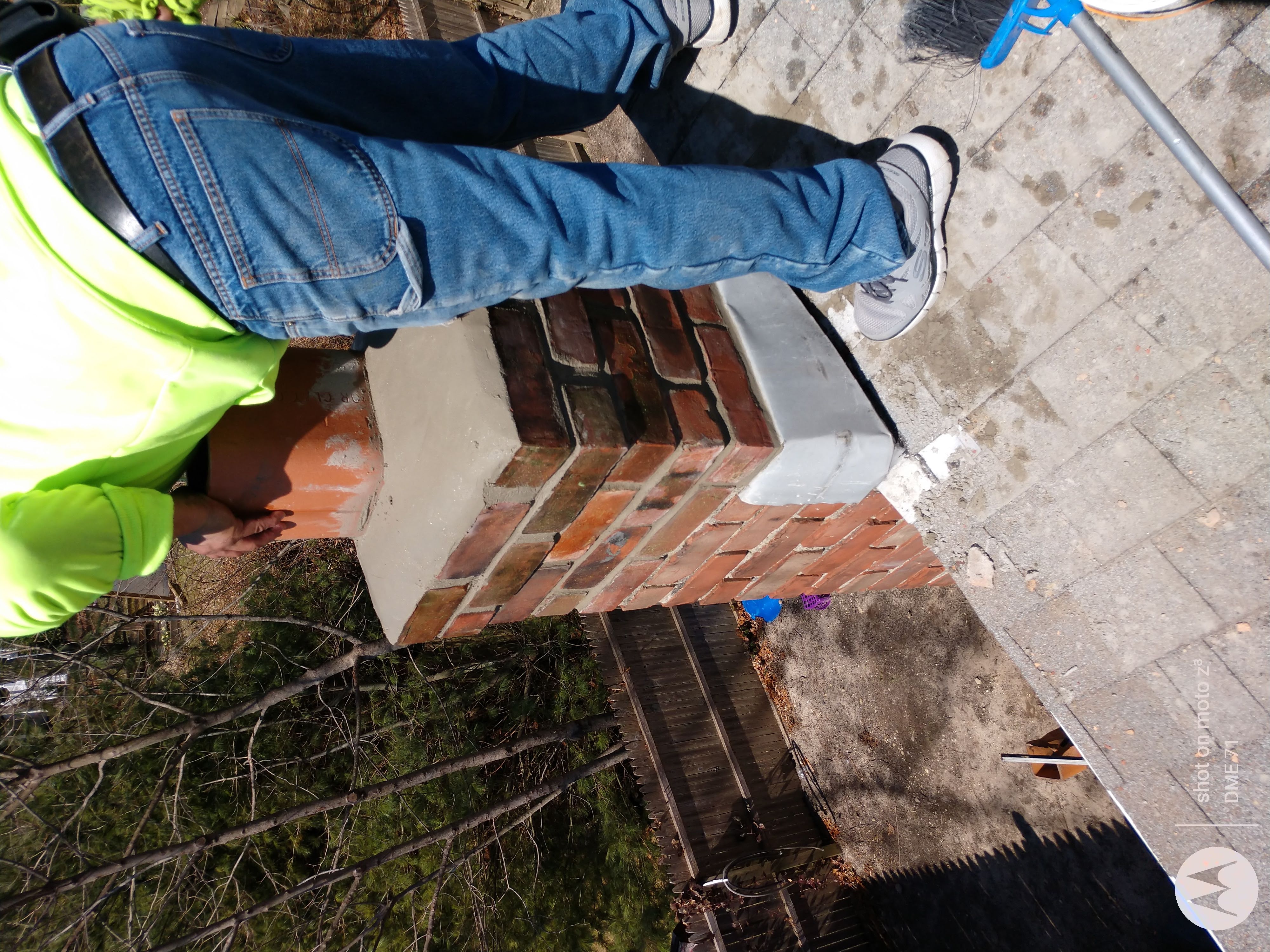 Cracked chimney professionally repaired in Uniondale, NY