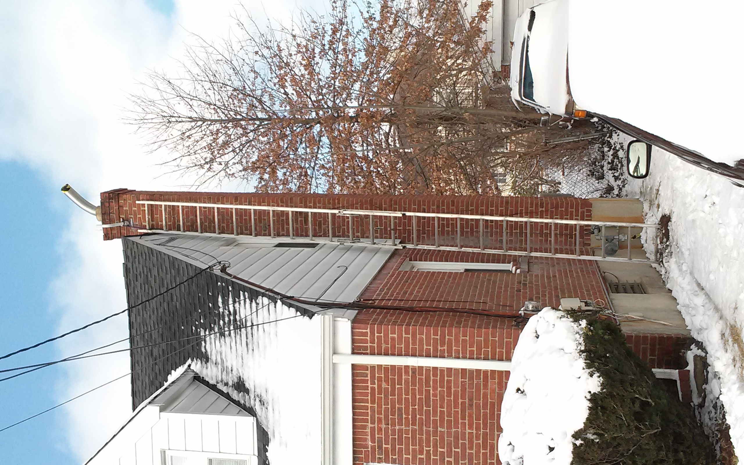 Stainless steel chimney liner installation in Uniondale, NY